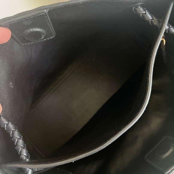 Black Genuine leather Woven Satchel Bag - Picture 10 of 13